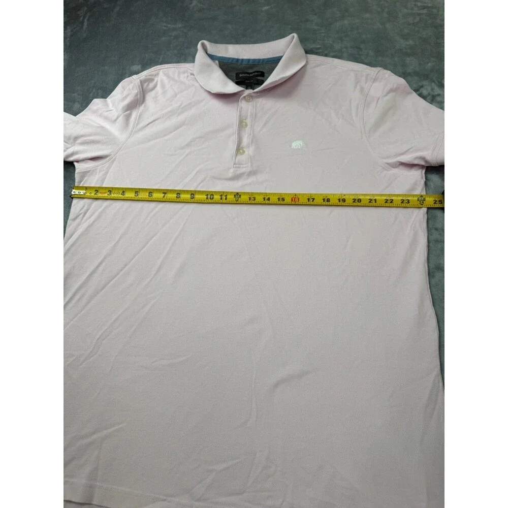 Banana Republic Polo Shirt Mens XXL Tall Slim Fit Light Turquoise